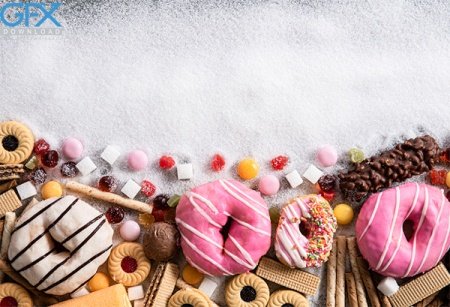  بک گراند شیرینی های توپی رنگارنگ برای کامپیوتر