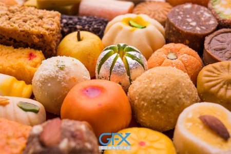  بک گراند شیرینی های توپی رنگارنگ برای کامپیوتر