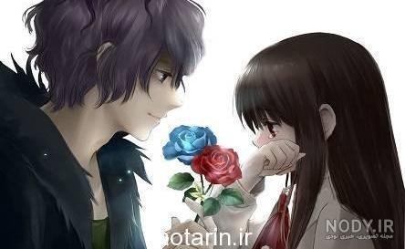  عکس انیمه عاشقانه بوسه