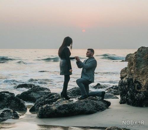  عکس زن و مرد کنار ساحل