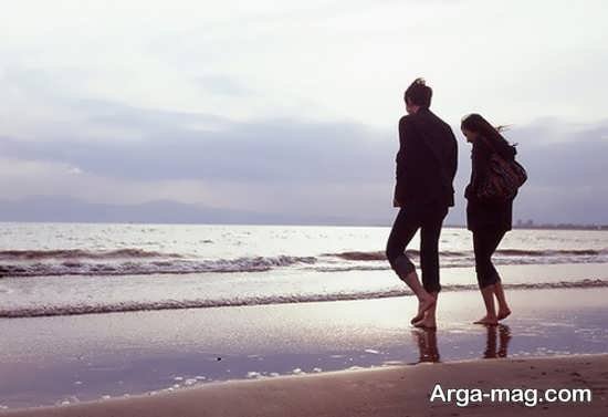 عکس عاشقانه و رمانتیک ساحل دریا برای لپ تاپ