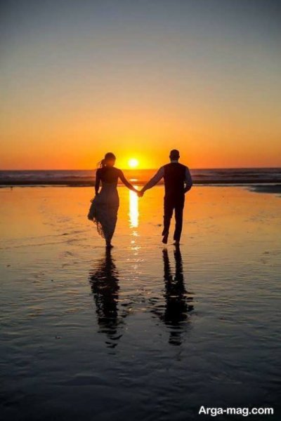 عکس عاشقانه و رمانتیک ساحل دریا برای لپ تاپ