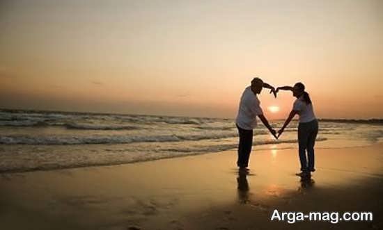 عکس عاشقانه و رمانتیک ساحل دریا برای لپ تاپ