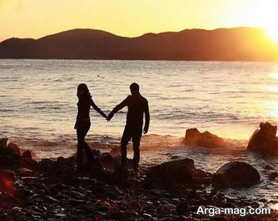 عکس عاشقانه و رمانتیک ساحل دریا برای لپ تاپ