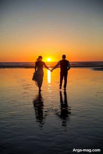 عکس عاشقانه و رمانتیک ساحل دریا برای لپ تاپ