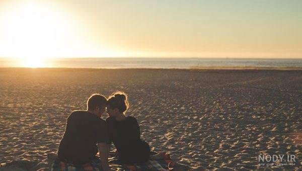 عکس شب و دریا