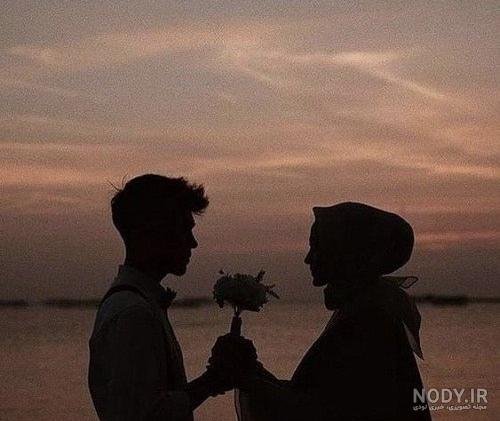 عکس شب و دریا