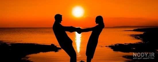 عکس شب و دریا