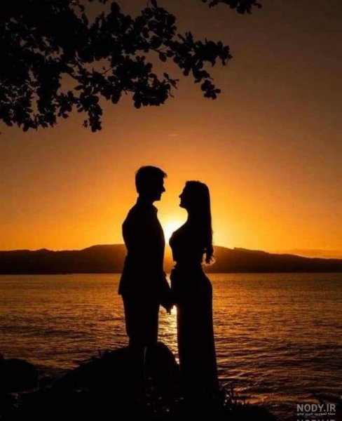 عکس شب و دریا