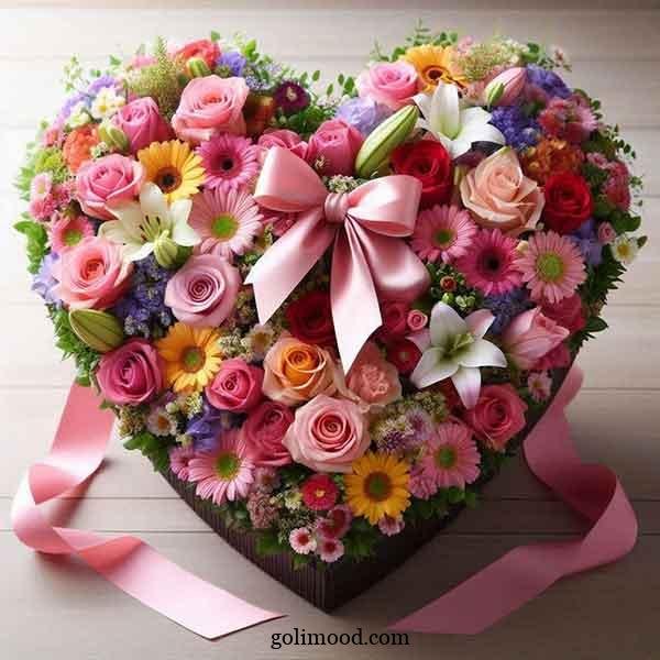  عکس پروفایل قلب وگل