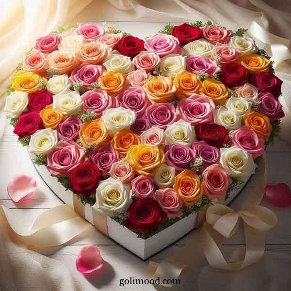  عکس پروفایل قلب وگل