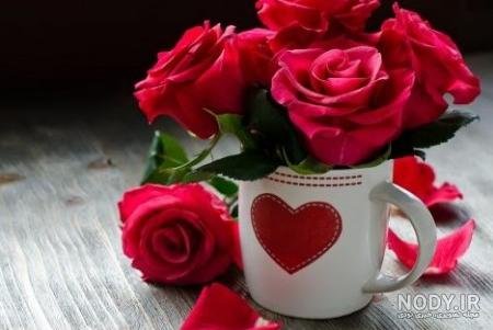  عکس گل و قلب عاشقانه جدید