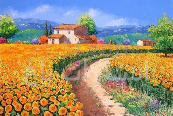  عکس پروفایل نقاشی کلبه رنگ روغن