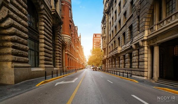 عکس جاده در شب رمانتیک با کیفیت عالی برای کامپیوتر