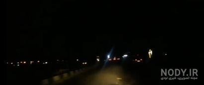  عکس جاده در شب داخل ماشین