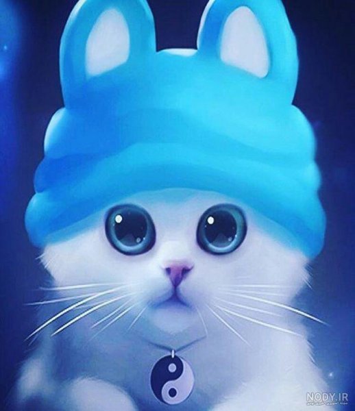  عکس گربه چشم آبی برای پروفایل دخترانه