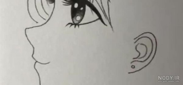  دانلود عکس نقاشی نیم رخ دختر