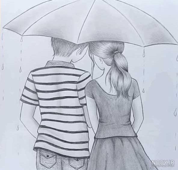  دانلود عکس نقاشی نیم رخ دختر