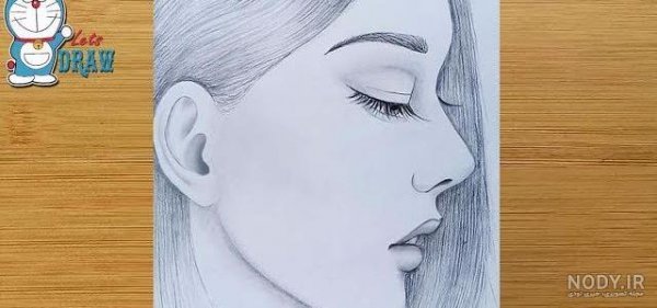  نقاشی نیم رخ ساده