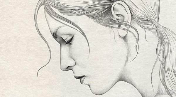  نقاشی نیم رخ ساده