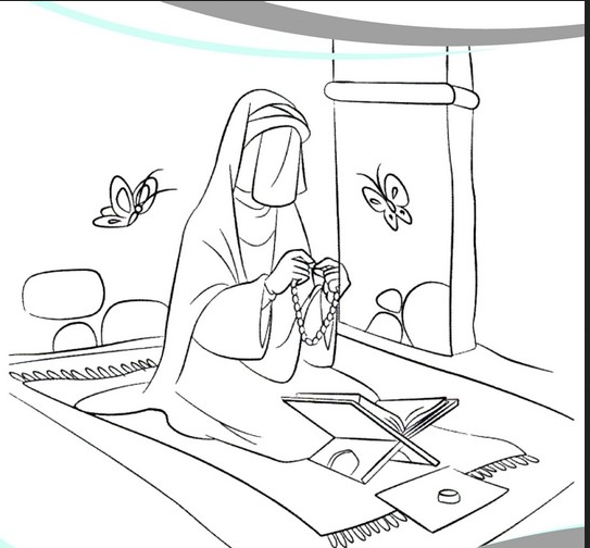 نقاشی در مورد حضرت رقیه کودکانه