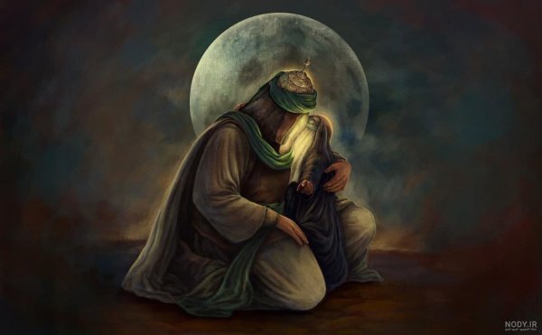  نقاشی حضرت رقیه تنها