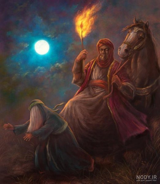  نقاشی حضرت رقیه تنها