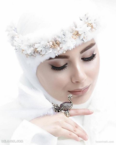  عکس کلاه حجاب عروس شیک و لاکچری 2026
