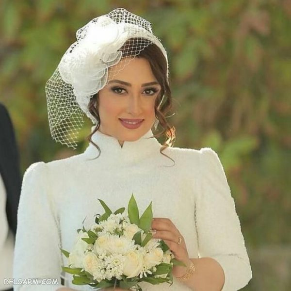  عکس کلاه حجاب عروس شیک و لاکچری 2026
