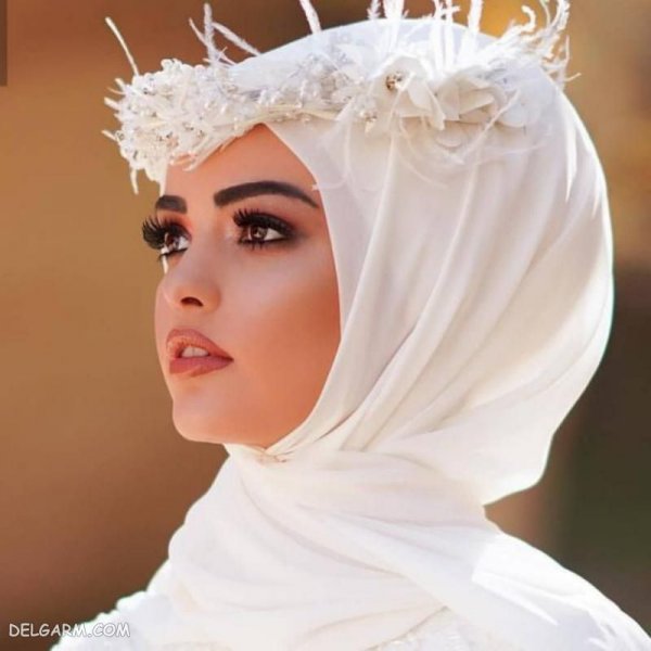  عکس کلاه حجاب عروس شیک و لاکچری 2026