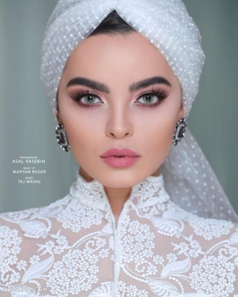  عکس کلاه حجاب عروس شیک و لاکچری 2026