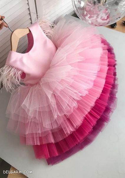 مدل لباس عروس بچه گانه پرنسسی جدید