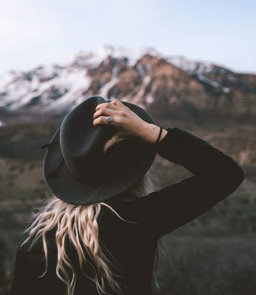  عکس پس زمینه خاص دختر با کلاه