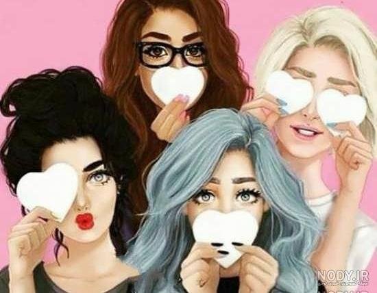  عکس گروه پنج نفره دخترانه فانتزی