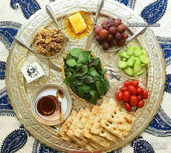  عکس صبحانه لاکچری ایرانی
