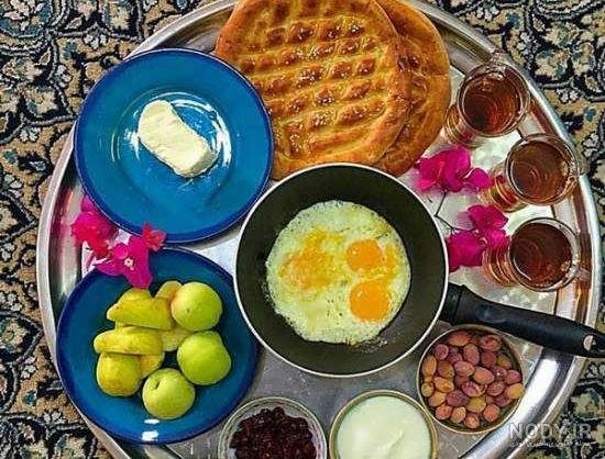  عکس صبحانه لاکچری ایرانی