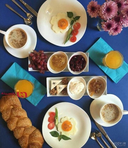  عکس صبحانه لاکچری ایرانی