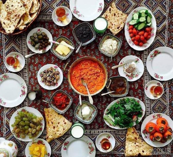  عکس صبحانه لاکچری ایرانی
