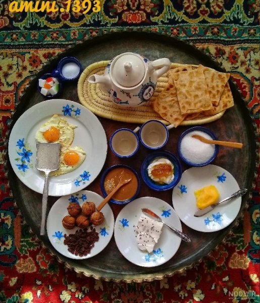  عکس صبحانه لاکچری ایرانی