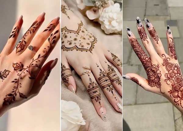  عکس نقش حنا جدید کف دست