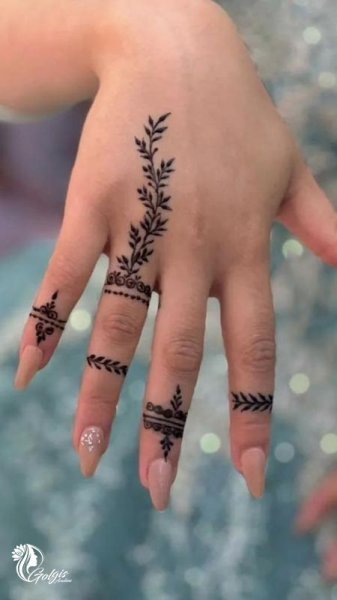  طرح حنا روی دست دخترانه آسان