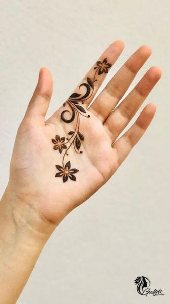  طرح حنا روی دست دخترانه آسان