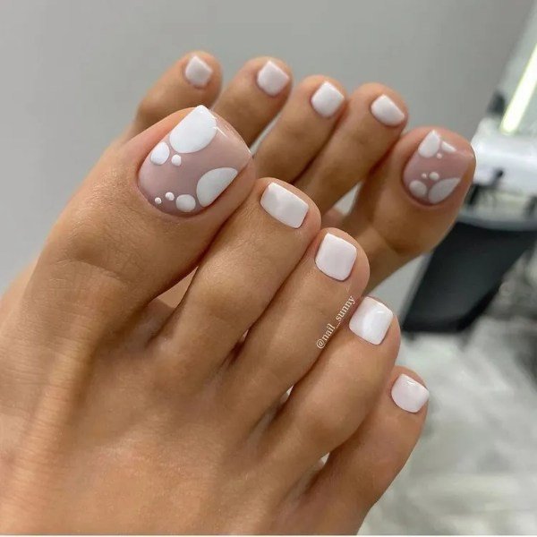 عکس طراحی ناخن پا تابستانی