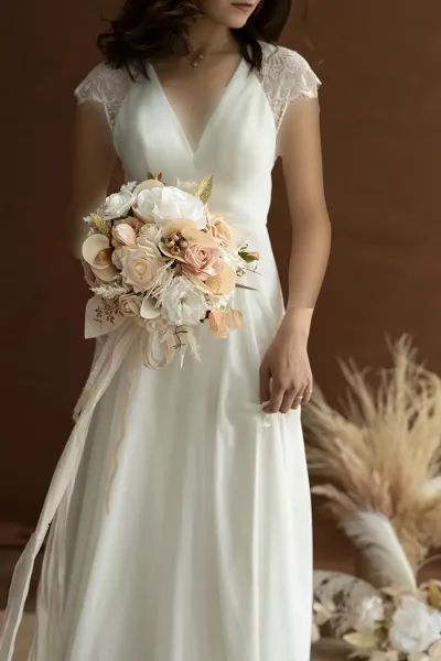  لاکچری دسته گل عروس اروپایی