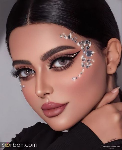  عکس مدل آرایش عربی شیک