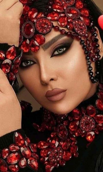  عکس آرایش و میکاپ عربی ساده