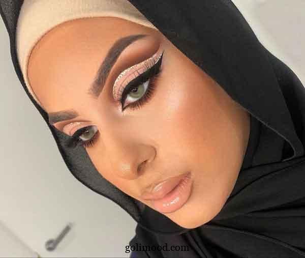  عکس آرایش و میکاپ عربی ساده