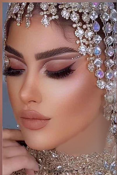  عکس آرایش و میکاپ عربی ساده