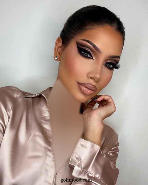  عکس آرایش و میکاپ عربی ساده