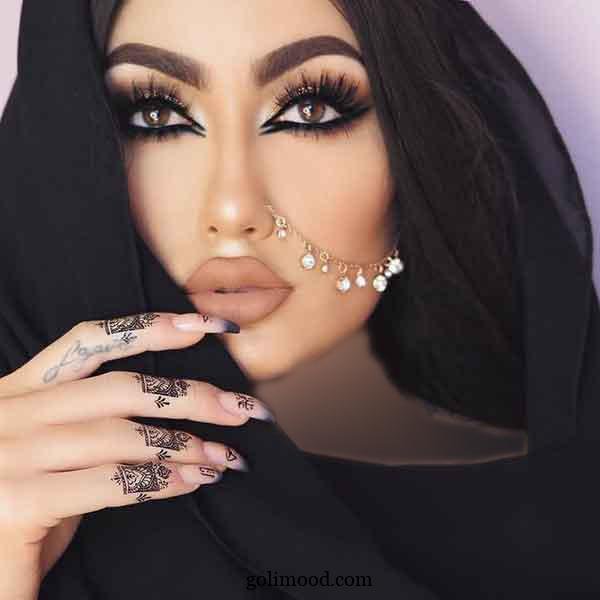  عکس مدل آرایش و میکاپ عربی غلیظ